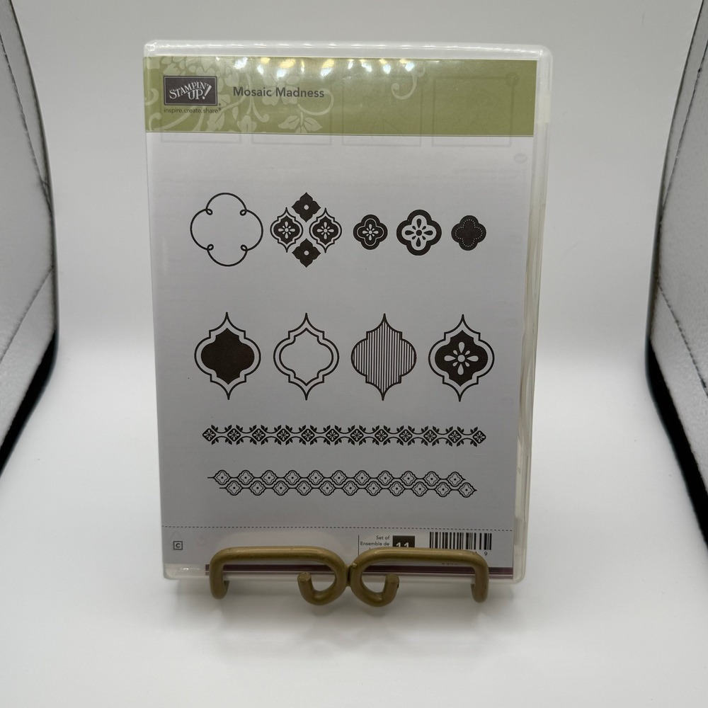 Stampin‎ Up Mosaic Madness Clear Mount Rubber Stamp Set Crafting Scrapbooking